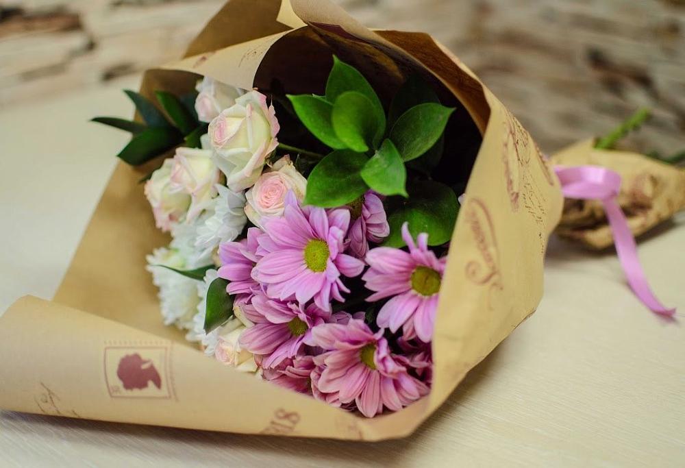 Букет цветов из: Розы и Хризантемы в Одинцово