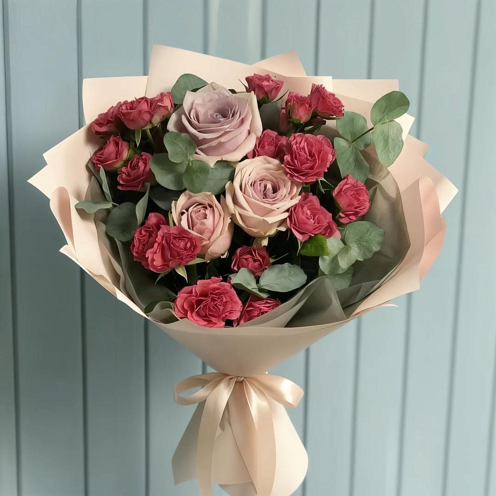 Букет цветов из: Гвоздики и Розы в Одинцово