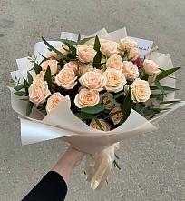 Букет Кремовые розы Латте в Одинцово