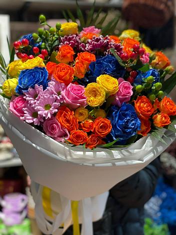Букет цветов из: Розы и Хризантемы в Одинцово
