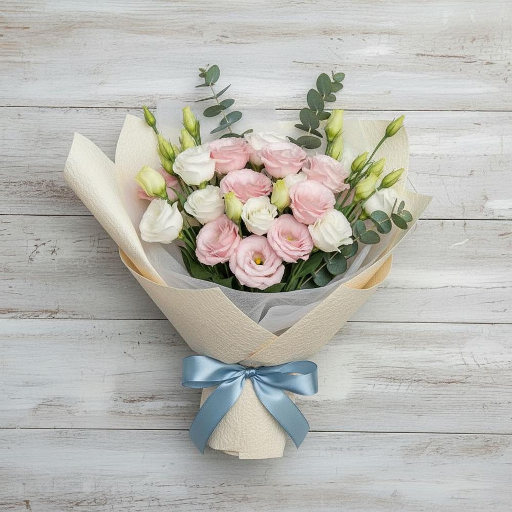 Букет цветов из: Лизиантусы в Одинцово